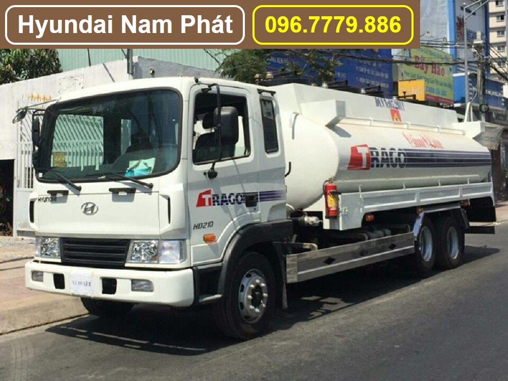 Xe bồn xăng dầu 16 khối Hyundai HD210